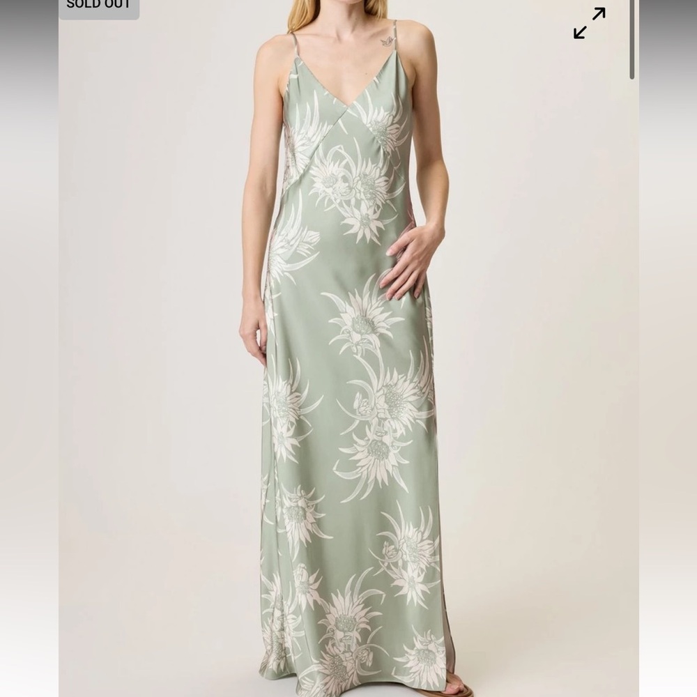NWT Rag and Bone Rissa Satin Slip Maxi Dress size 2